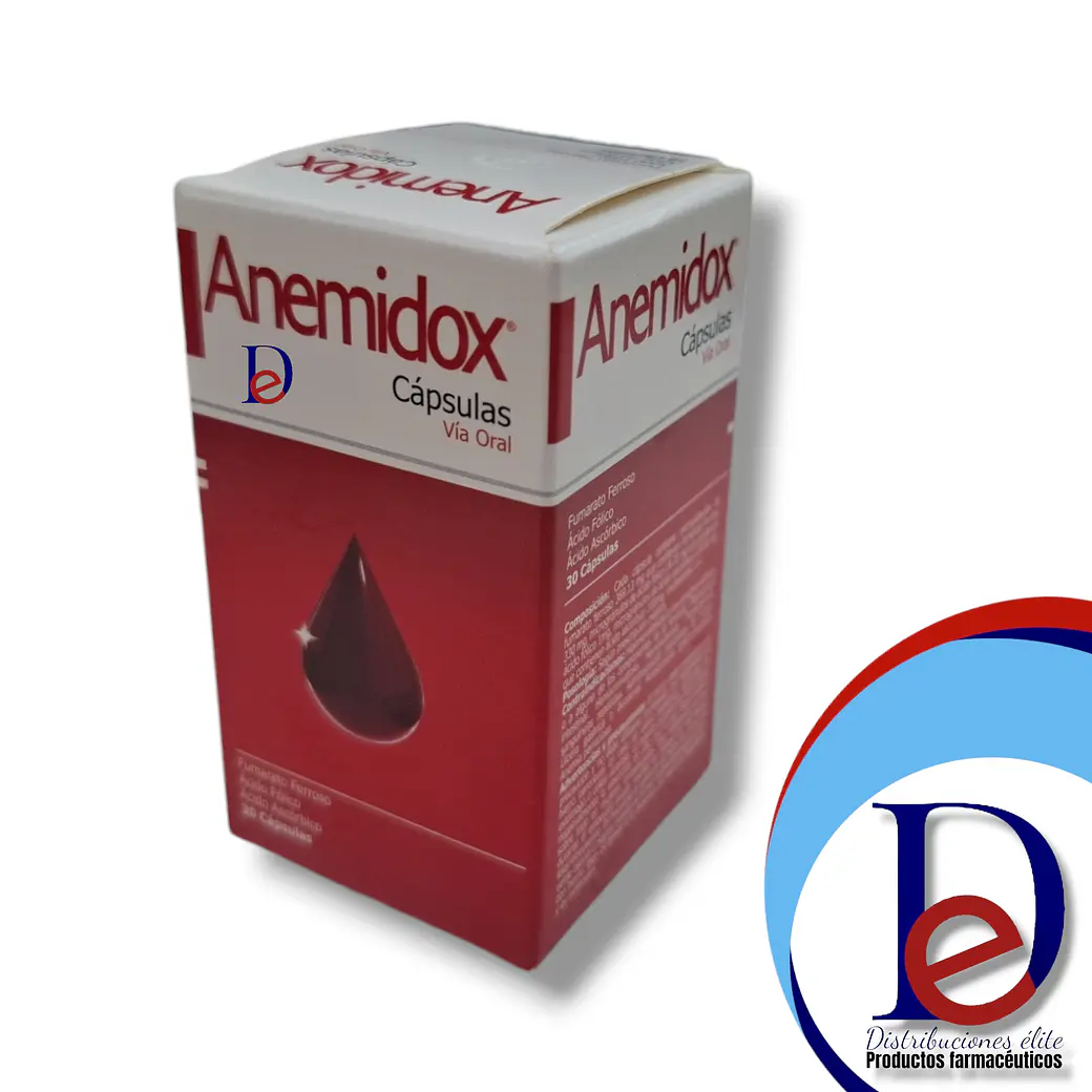 ANEMIDOX X 30 CAP- FUMARATO FERROSO+ ACIDO FÓLICO +ACIDO ASCÓRBICO- PROCTER- 13-D 1