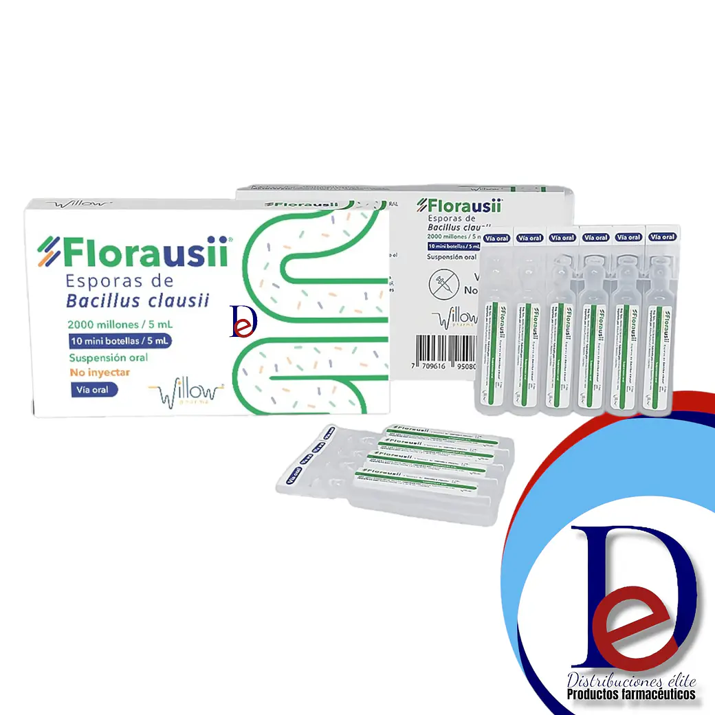 FLORAUSII X 10 AMP BEBIBLES- ESPORAS DE BACILLUS CLAUSII COMP ENTEROGERMINA)- WILLOW- UBI-27-B 1