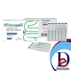 FLORAUSII X 10 AMP BEBIBLES- ESPORAS DE BACILLUS CLAUSII COMP ENTEROGERMINA)- WILLOW- UBI-27-B