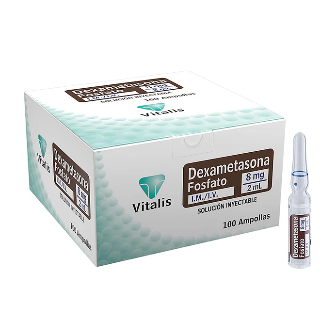 DEXAMETASONA 8MG/2ML X 100 AMP --VITALIS UBI 7-D 1