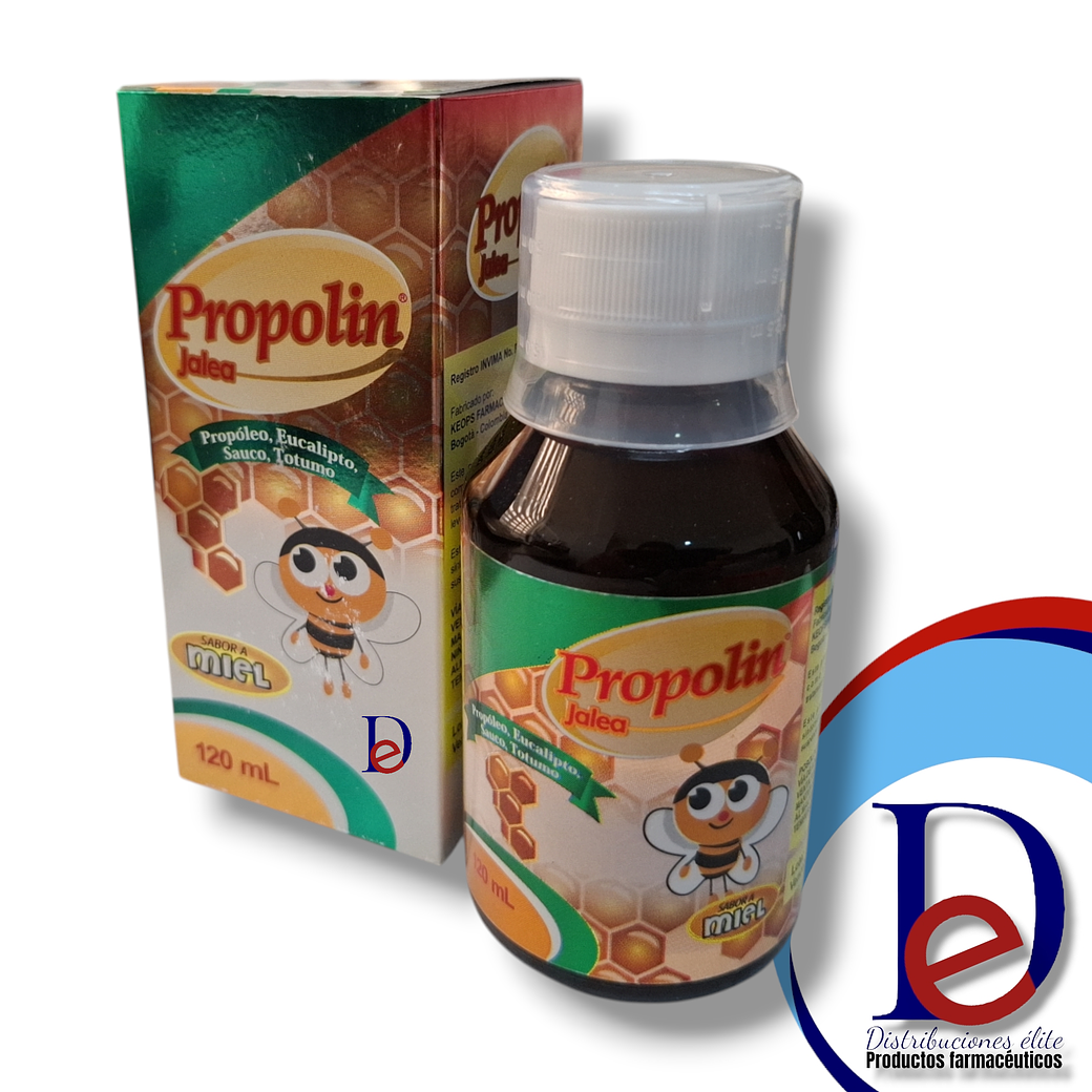 PROPOLIN JBE X 120 ML- PROPOLEO+ EUCALIPTO+ SAUCO+ TOTUMO- KEOPS- UBI 1