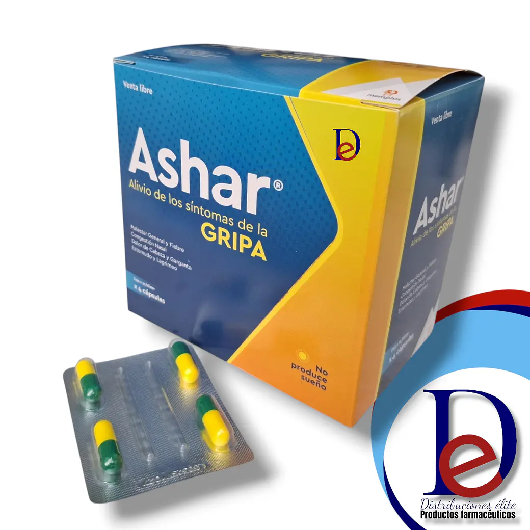 ASHAR X 100 CAP- ACETAMINOFEN+ CETIRIZINA+ FENILEFRINA+ CAFEINA- BLOQUE 1-MEMPHIS- 27-B 1