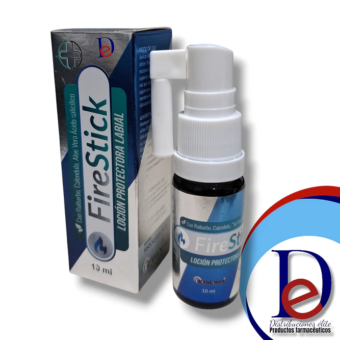 FIRESTICK SOLUCION SPRAY X 10 ML- RUIBARBO+ CALENDULA+ ALOE VERA+ ACIDO SALICILICO- TOTALMAX- UBI 1