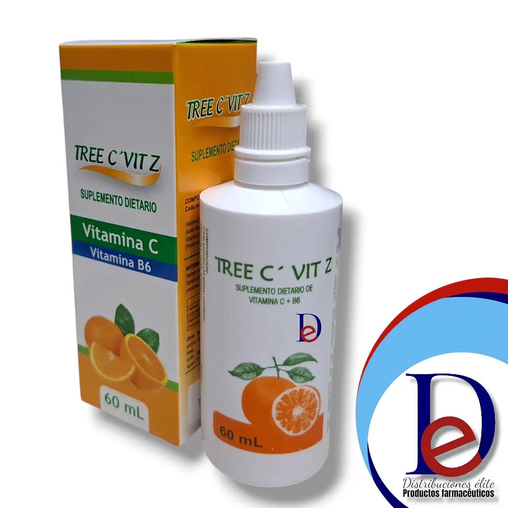 TREE C VIT + B6 GOTAS X 60ML- VITAMINA C+ VITAMINA B6- KEOPS- UBI  1
