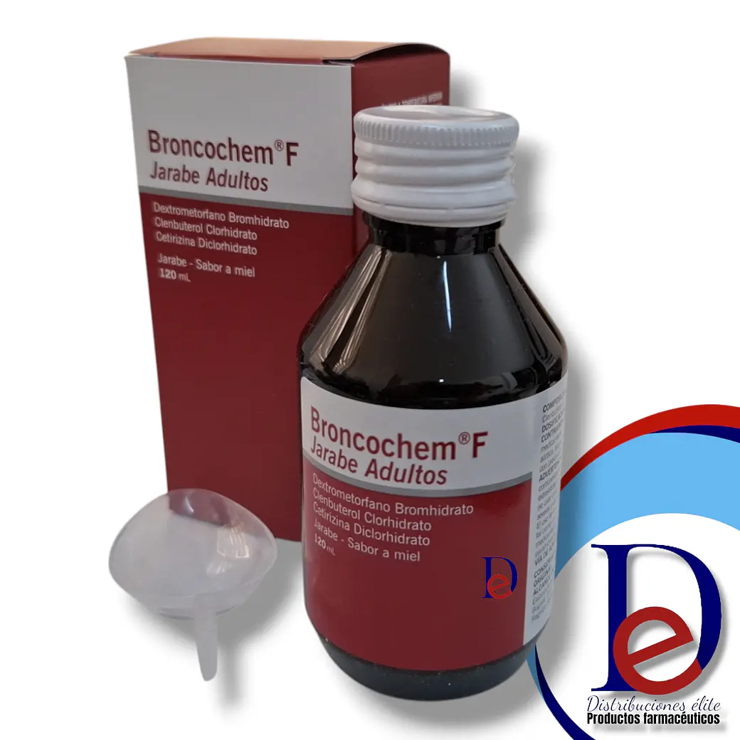 BRONCOCHEM F ADULTOS JBE X 120 ML- DEXTROMETORFANO+ CLENBUTEROL+ CETIRIZINA- SIEGFRIED- UBI 1