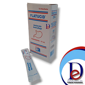 FLATUCID SUSP X 12 SBS- ALGINATO+ BICARBONATO DE SODIO+ CARBONATO DE CALCIO- BIOQUIFAR- UBI 22-C