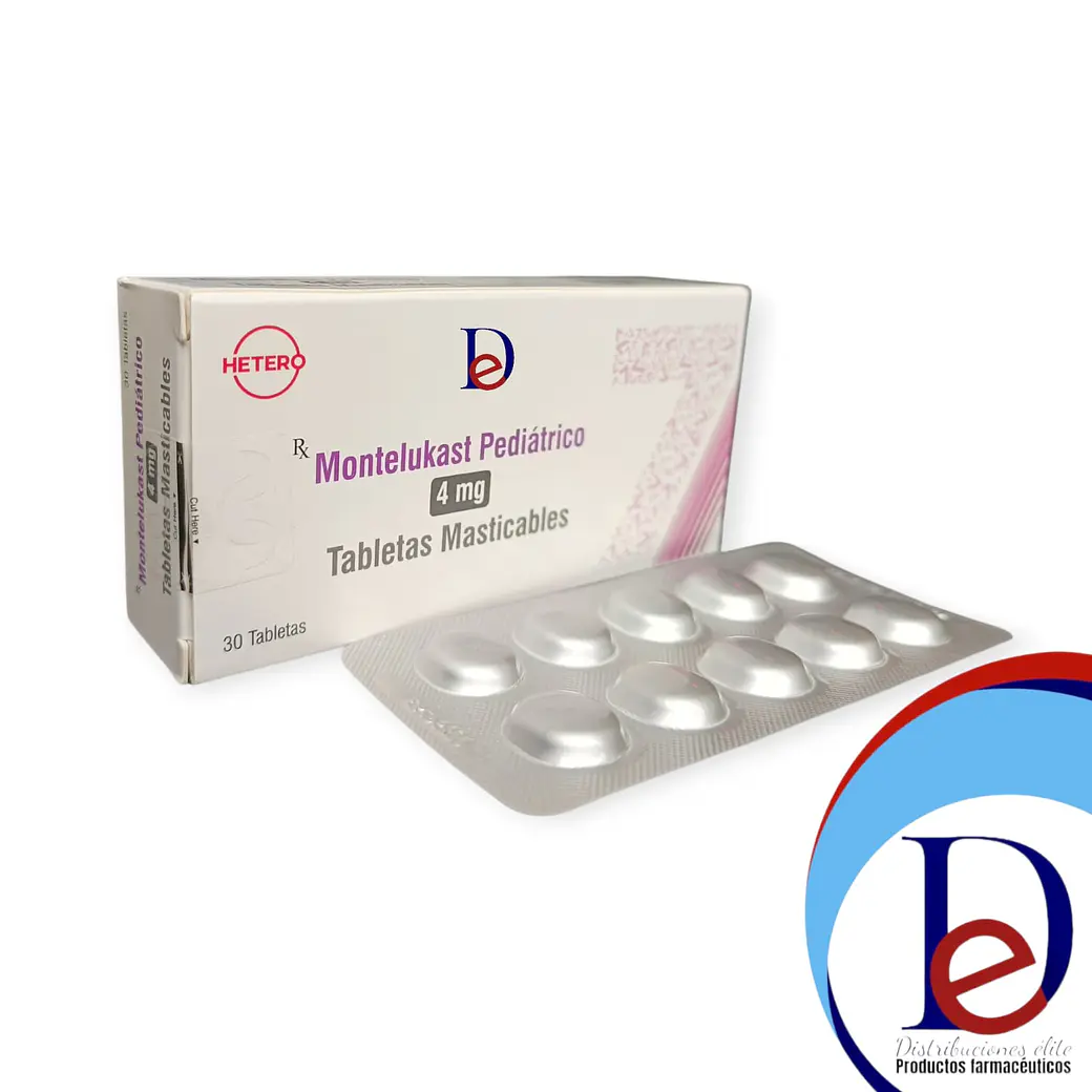 MONTELUKAST 4 MG X 30 TAB MASTIC- - HETERO- UBI 13-C 1