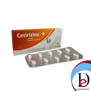 CETIRIZINA 10 MG X 10 TAB - - MEMPHIS- 15-E