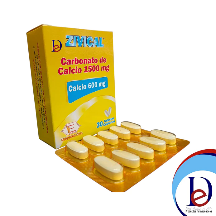 ZIVICAL 600 MG X 30 TAB- CALCIO 600 MG- LABQUIFAR- 5-B 1