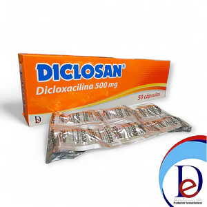 DICLOSAN 500 MG X 50 CAP -DICLOXACILINA-BRADYSTER- BLOQUE 1-UBI 12-E