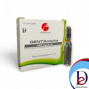 GENTAMICINA 160MG/2ML X 10 AMP- - FARMIONI- - UBI 19-E