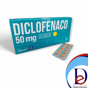 DICLOFENACO 50 MG X 400 TAB- - LAPROFF- - UBI 14-E