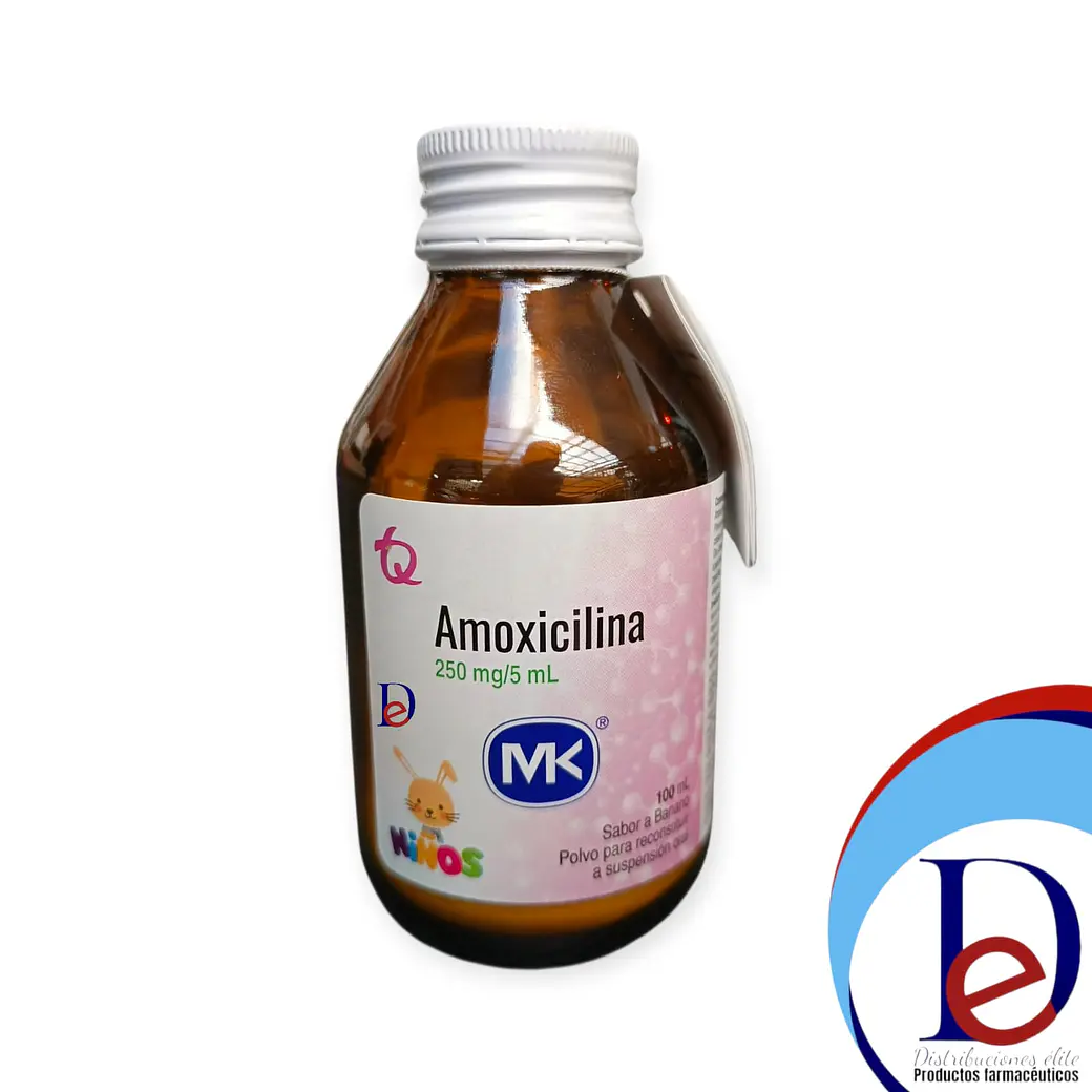 AMOXICILINA 250MG/5ML SUSP X 100 ML- - MK- - UBI 8-C 1