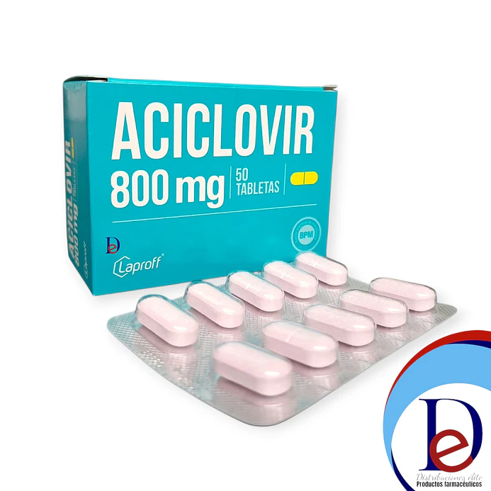 ACICLOVIR 800 MG X 50 TAB- - LAPROFF- - UBI 14-D 1