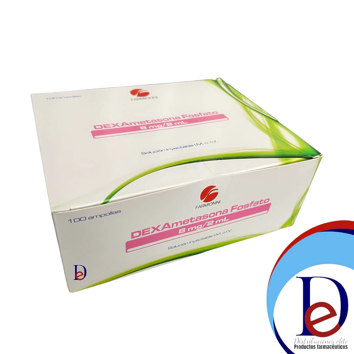 DEXAMETASONA 8MG/2ML X 100 AMP- - FARMIONI- - UBI 19-E 1