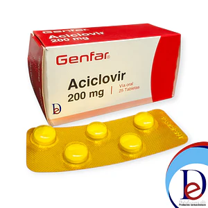 ACICLOVIR 200 MG X 25 TAB - - GENFAR- 20-A