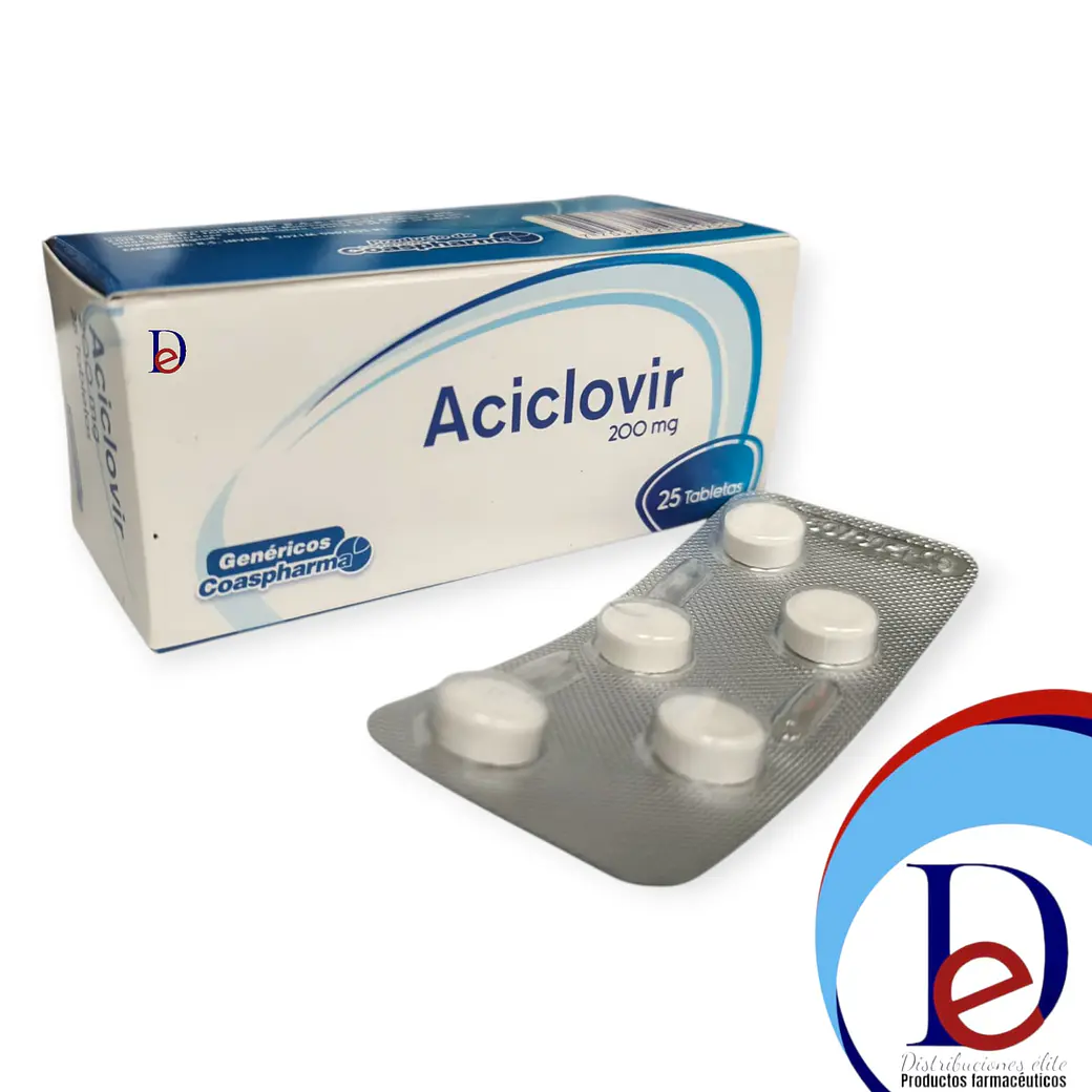 ACICLOVIR 200 MG X 25 TAB - - COASPHARMA- 5-D 1