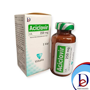 ACICLOVIR 250 MG INYECT X 1 AMP- - VITALIS- - UBI 17-D