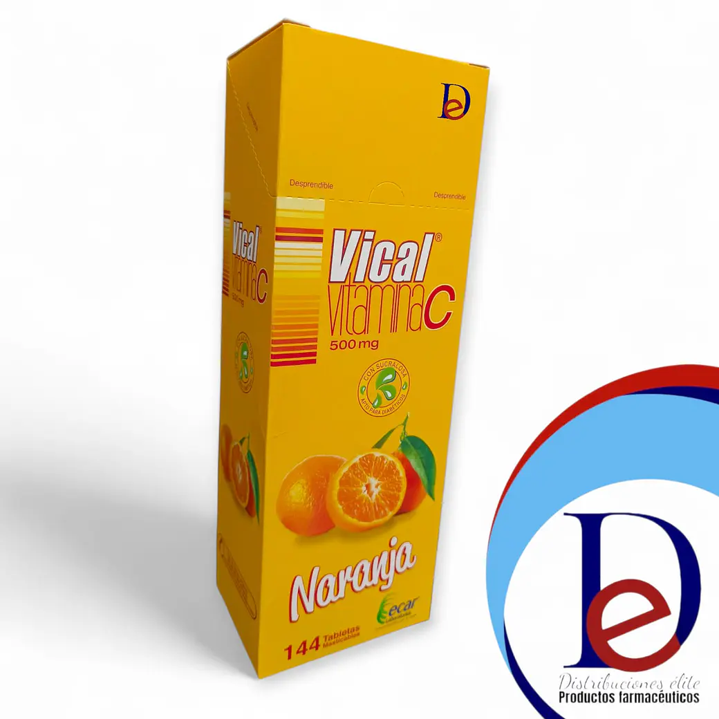 VICAL 500 MG NARANJA X 144 TAB- VITAMINA C - ECAR- - UBI 10-B BLOQUE 2 1