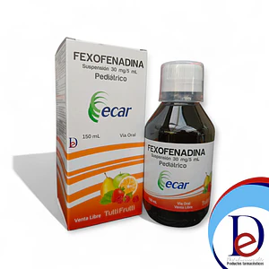 FEXOFENADINA 30MG/5ML JBE X 150 ML- - ECAR- 12-C