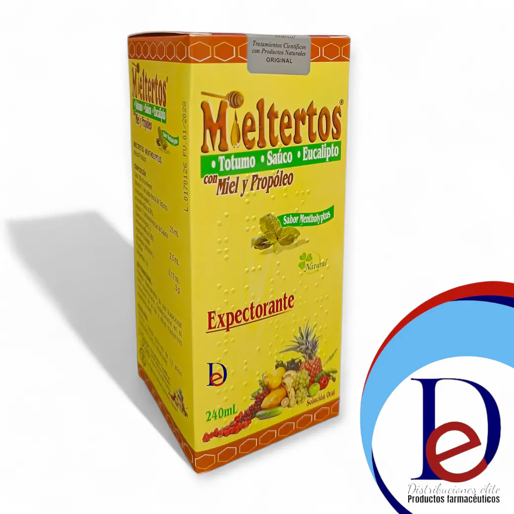 MIELTERTOS JBE X 240 ML- PROPOLEO+ MILE+ MARAÑON+ JENGIBRE- NATURAL FRESHLY- - UBI 24-C 1