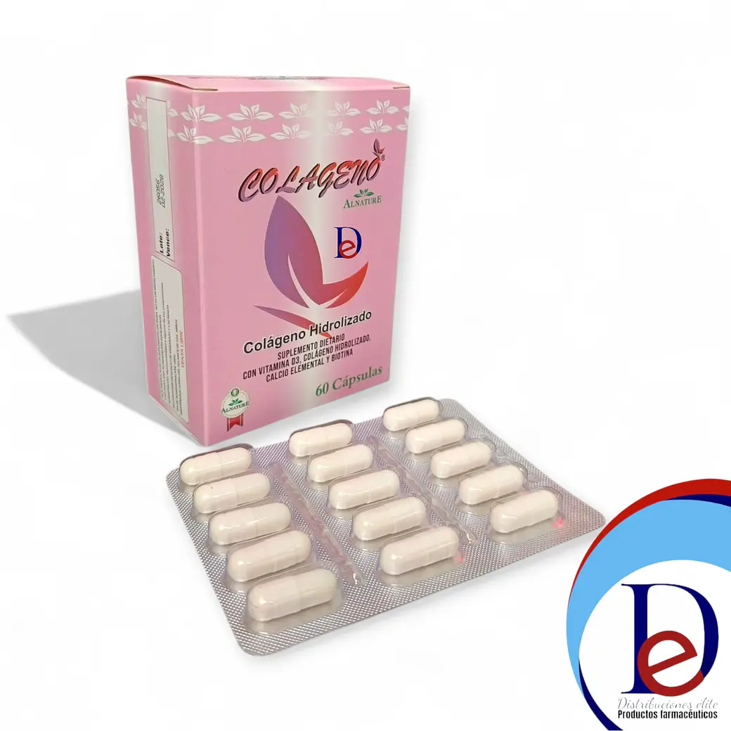 COLAGENO HIDROLIZADO X 60 CAP BLISTER- CALCIO+ BIOTINA+ VITAMINA D3- TOTALMAX- - UBI 14-A 1
