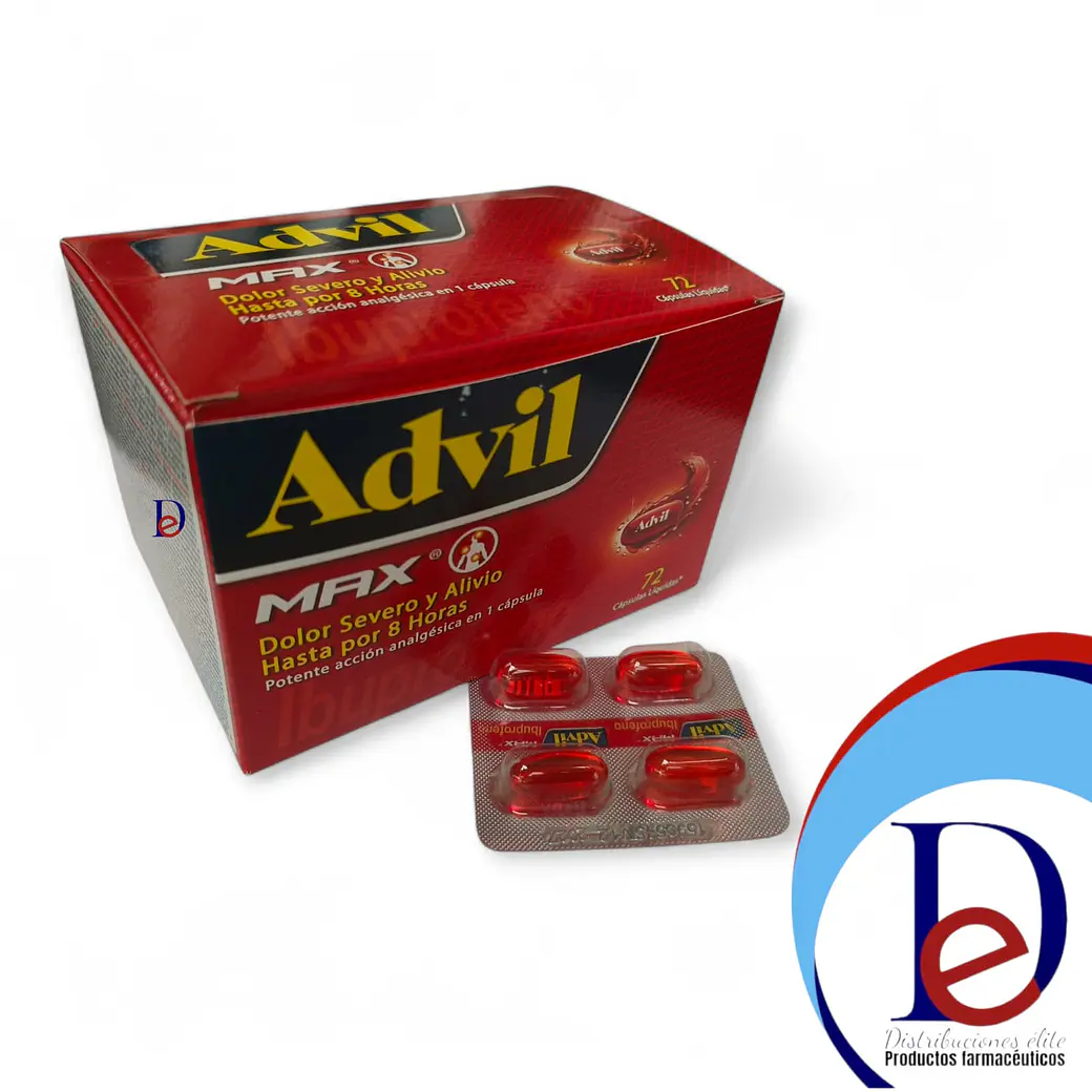 ADVIL MAX X 72 CAP- IBUPROFENO- HALEON- - UBI 1-D 1