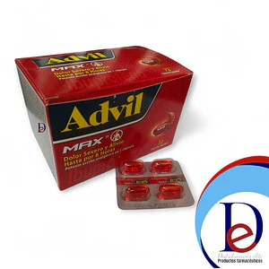 ADVIL MAX X 72 CAP- IBUPROFENO- HALEON- - UBI 1-D
