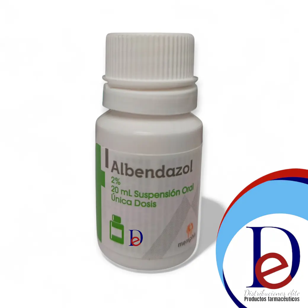 ALBENDAZOL 2% SUSP X 20 ML - - MEMPHIS- VTO JUL 26- 15-B 1