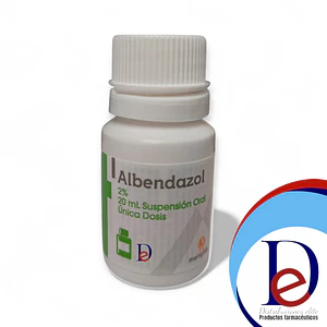 ALBENDAZOL 2% SUSP X 20 ML - - MEMPHIS- VTO JUL 26- 15-B
