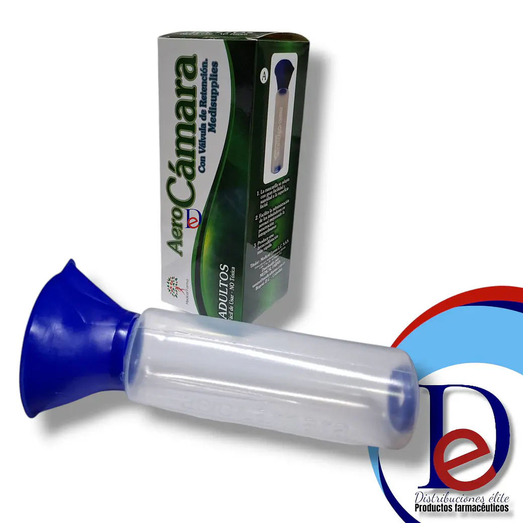 INHALOCAMARA ADULTO CON VALVULA DE RETENCION- - MEDICAL- - UBI * 1