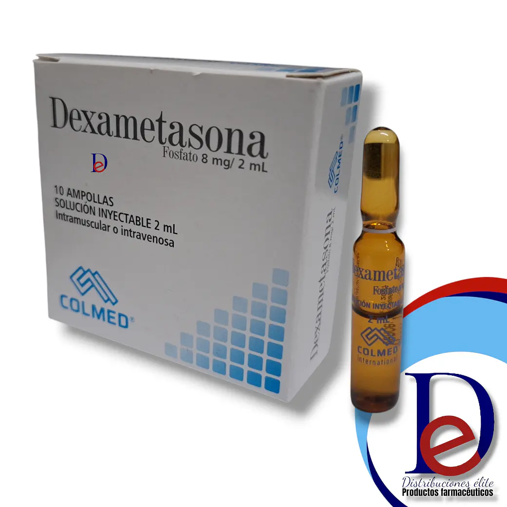 DEXAMETASONA 8MG/2ML X 10 AMP- - COLMED- UBI  1