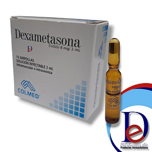 DEXAMETASONA 8MG/2ML X 10 AMP- - COLMED- UBI 