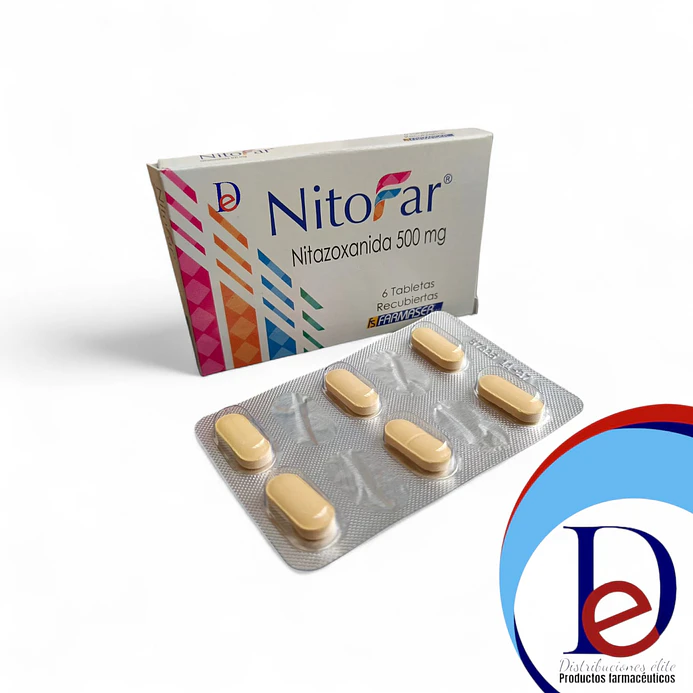 NITOFAR 500 MG X 6 TAB- NITAZOXANIDA 500 MG- FARMASER- UBI 19-C 1