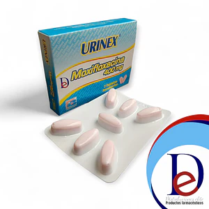 URINEX 400 MG X 7 TAB- MOXIFLOXACINA- BIOQUIFAR- - UBI 22-C