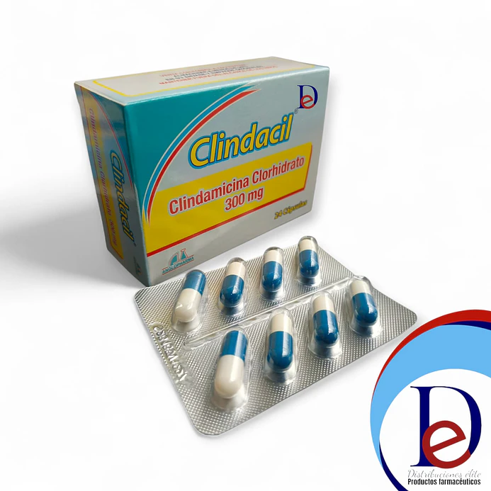 CLINDACIL 300 MG X 24 CAP- CLINDAMICINA 300 MG- ANGLOPHARMA- - UBI 2-C 1