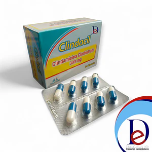 CLINDACIL 300 MG X 24 CAP- CLINDAMICINA 300 MG- ANGLOPHARMA- - UBI 2-C