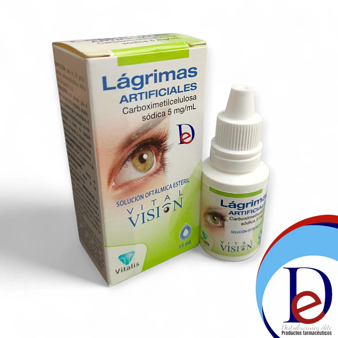 VITALVISION 5MG/ML GOTAS X 15 ML- CARBOXIMETILCELULOSA, LAGRIMAS ARTIFICIALES- VITALIS- 18-C 1