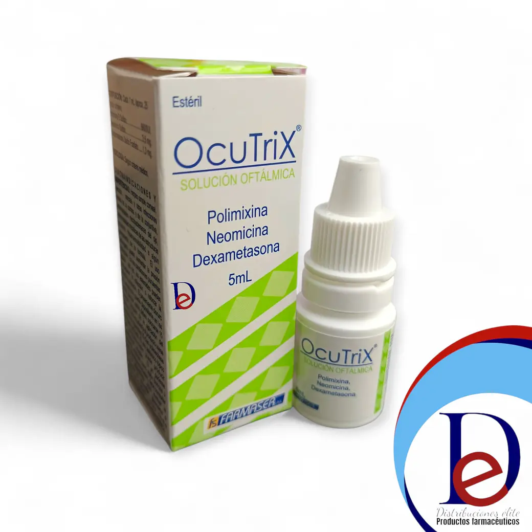 OCUTRIX GOTAS OFT X 5 ML- POLIMICINA+ DEXAMETASONA+ NEOMICINA- FARMASER- - UBI 19-E 1
