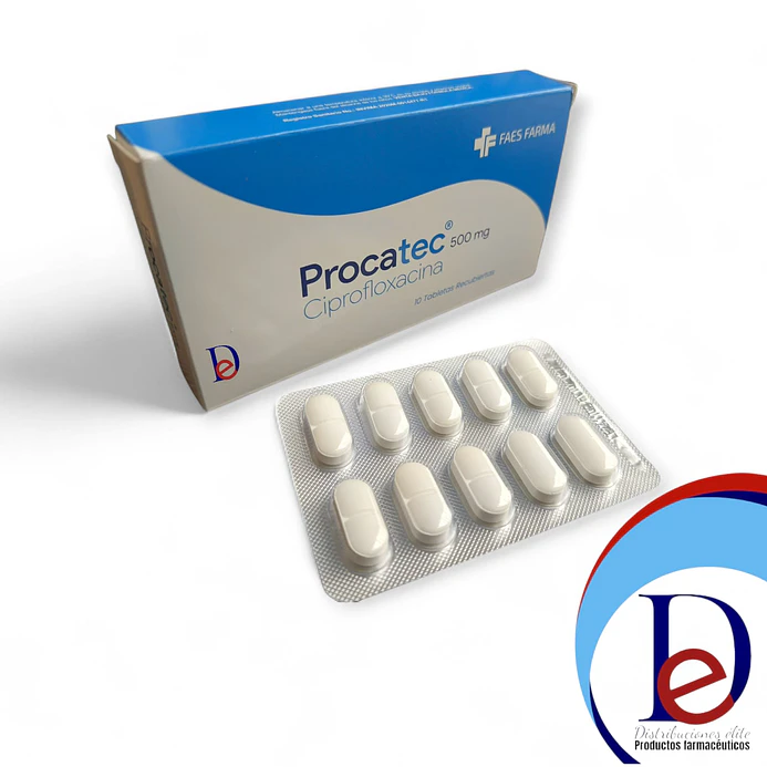 PROCATEC 500 MG X 10 TAB- CIPROFLOXACINA 500 MG- FAES- BODEGA A- UBI 17-A 1