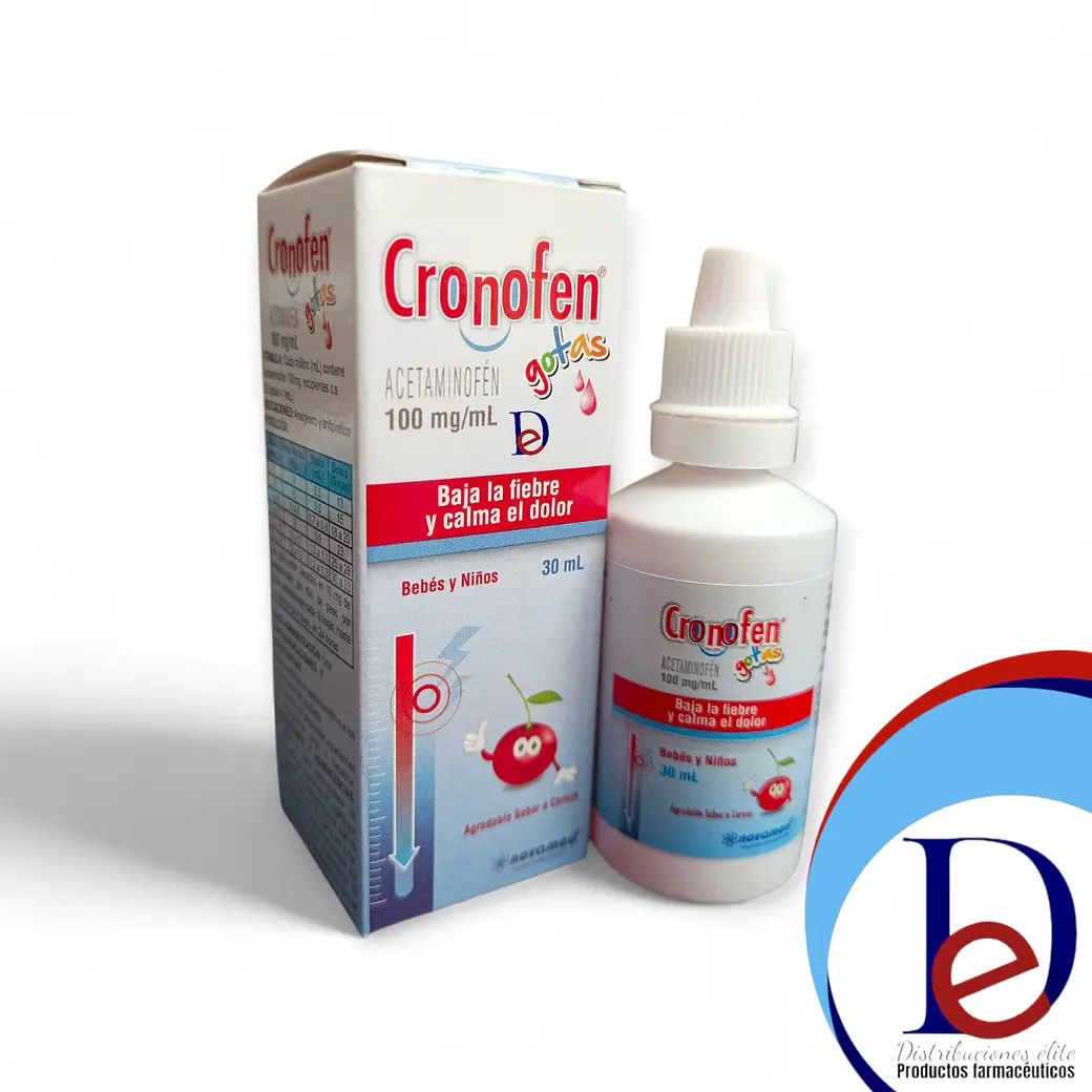 CRONOFEN 100MG/ML GOTAS X 30 ML -ACETAMINOFEN- NOVAMED UBI 7-C 1