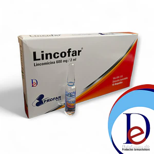 LINCOFAR 600MG/2ML X 10 AMP- LINCOMICINA 600- PROFAR- 17-F
