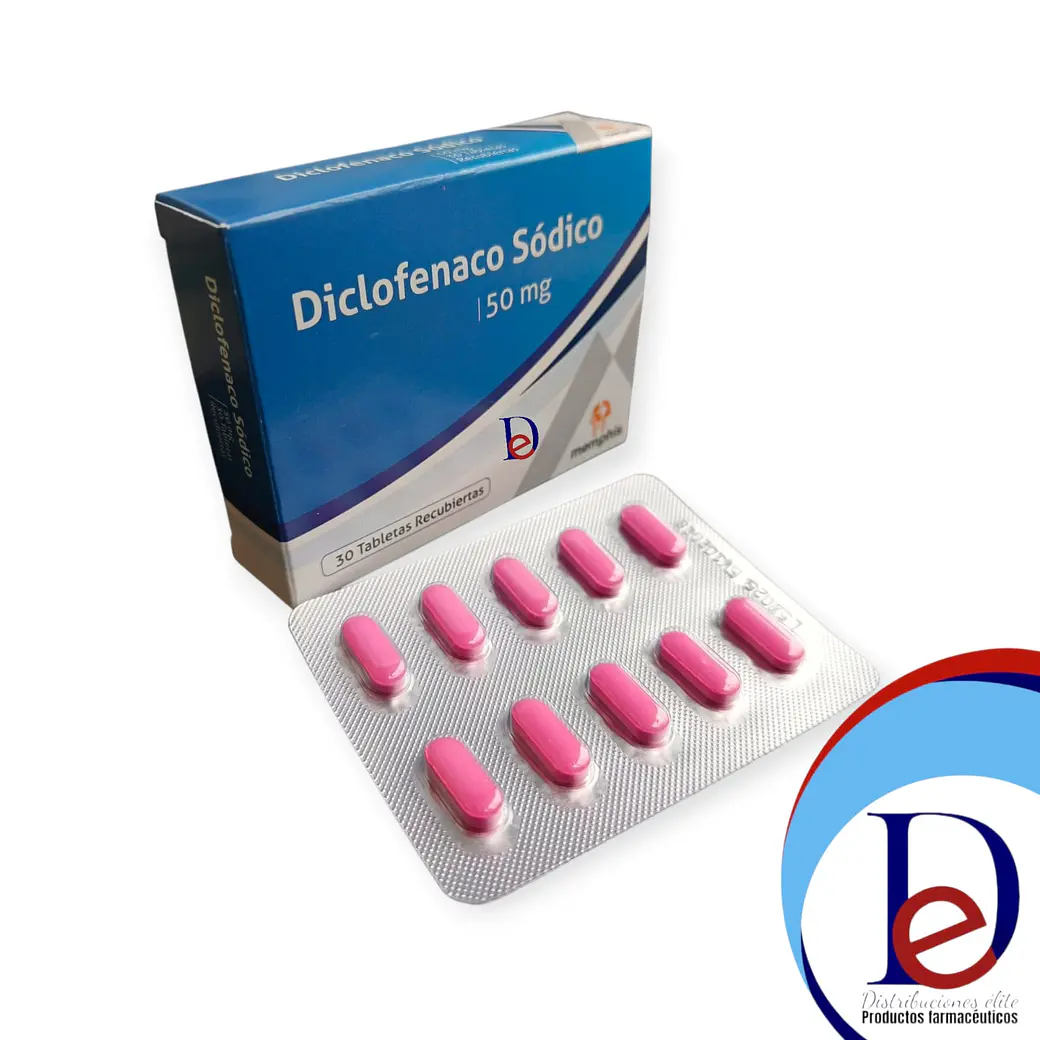 DICLOFENACO 50 MG X 30 GRAGEAS - - MEMPHIS- 15-B 1