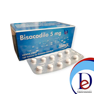 BISACODILO 5 MG X 100 TAB --HUMAX-  UBI 12-B