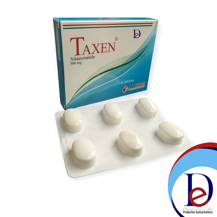 TAXEN 500 MG X 6 TAB- NITAZOXANIDA 500 MG- ROCIPHAR- UBI 9-E 1