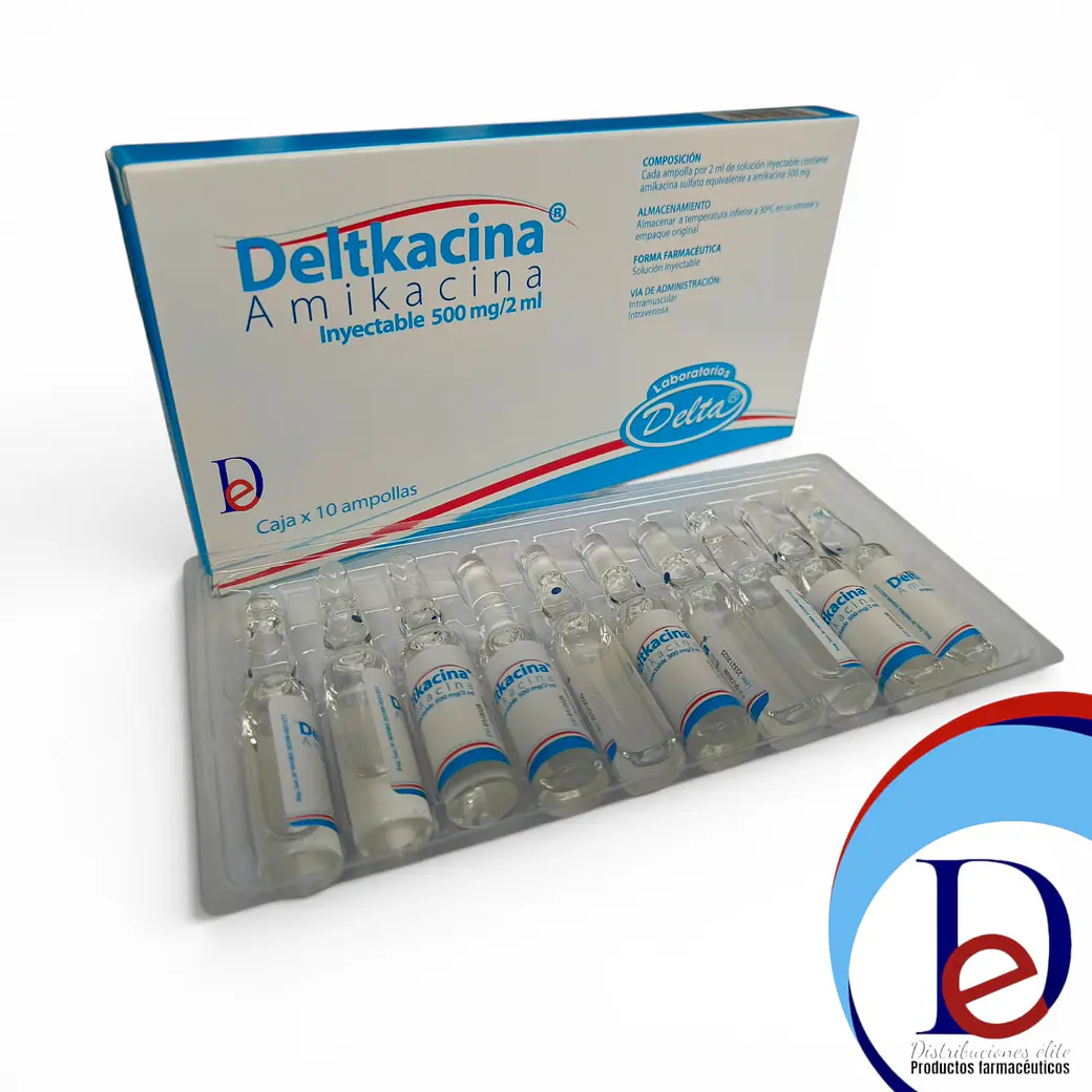 AMIKACINA 500MG/2ML X 10 AMP (DELTKACINA- - DELTA- - UBI 8-b 1