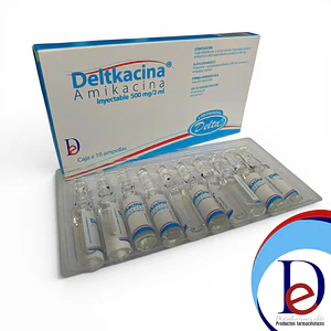 AMIKACINA 500MG/2ML X 10 AMP (DELTKACINA- - DELTA- - UBI 8-D