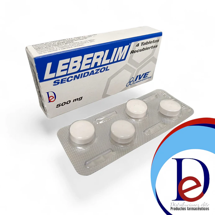 LEBERLIM 500 MG X 4 TAB- SECNIDAZOL 500 MG- LG-PHARMA- - UBI 25-B 1