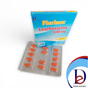 FLURINEX 500 MG X 14 TAB- LEVOFLOXACINO- BIOQUIFAR- UBI 4-D