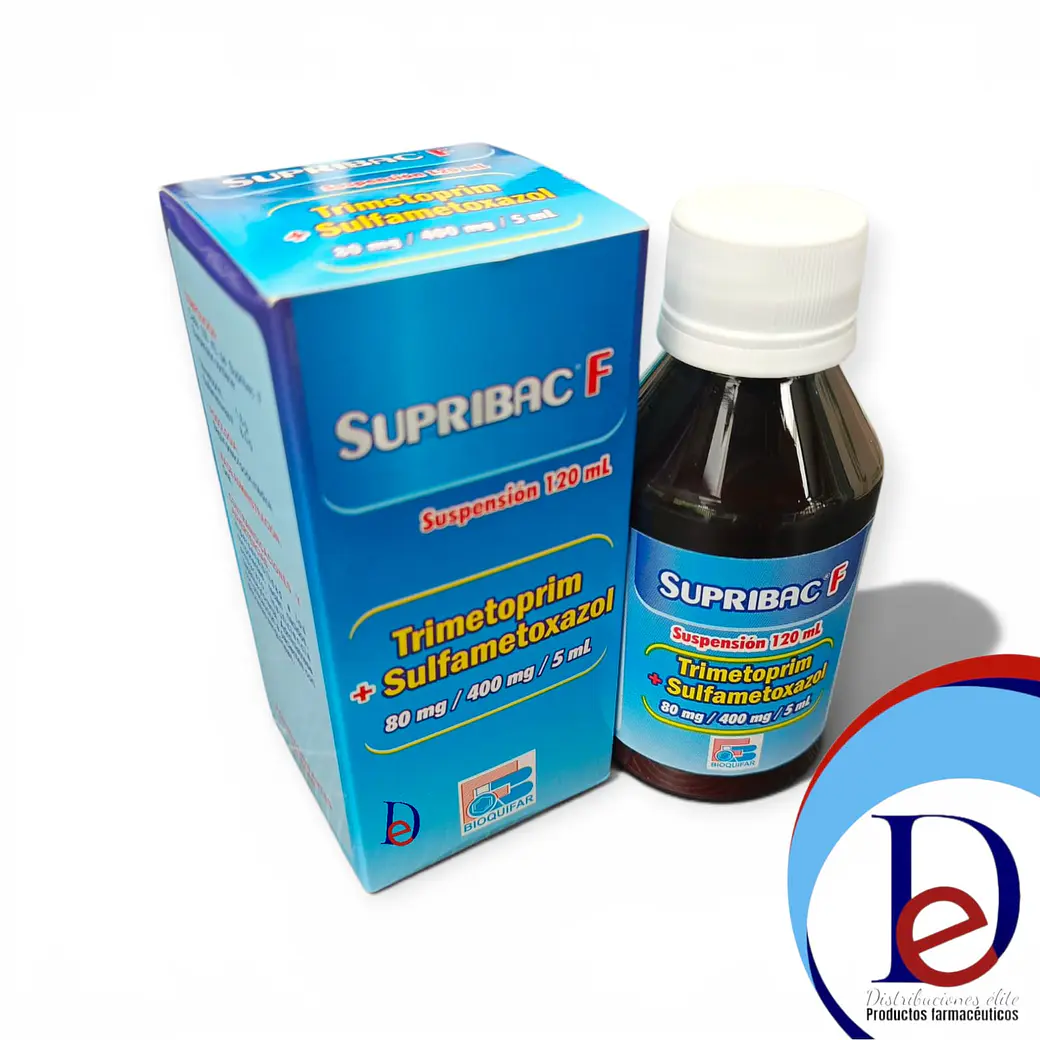 SUPRIBAC F 480MG/5ML SUSP X 120 ML- TRIMETOPRIM+ SULFAMETOXAZOL- BIOQUIFAR- 4-F 1